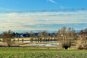 Eine überschwemmte Wiese im Januar 2026