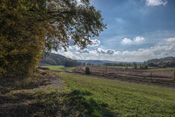 Blick vom Nidda-Radweg in Richtung Dauernheim.